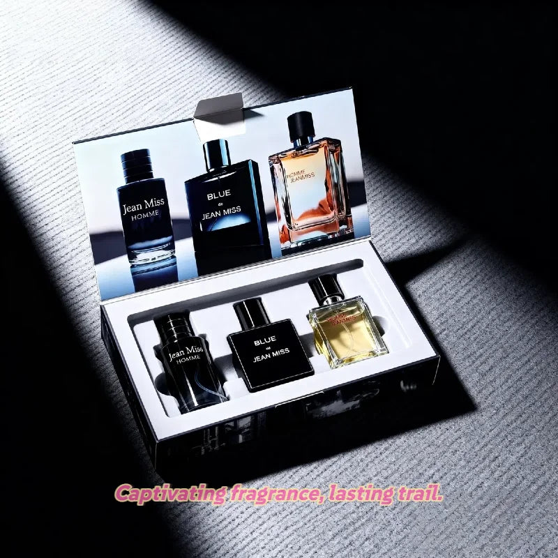 3PC Set Men's Perfume 30ml Long Lasting Fragrance Cologne Pheromone Perfume to Attract Women Romantic Date Night Gift for Him