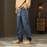 Autumn Winter Men’s Cotton Jeans – Baggy Cargo Denim Pants S-4XL | جينز رجالي من القطن للخريف والشتاء – بنطلون دنيم واسع مع جيوب S-4XL