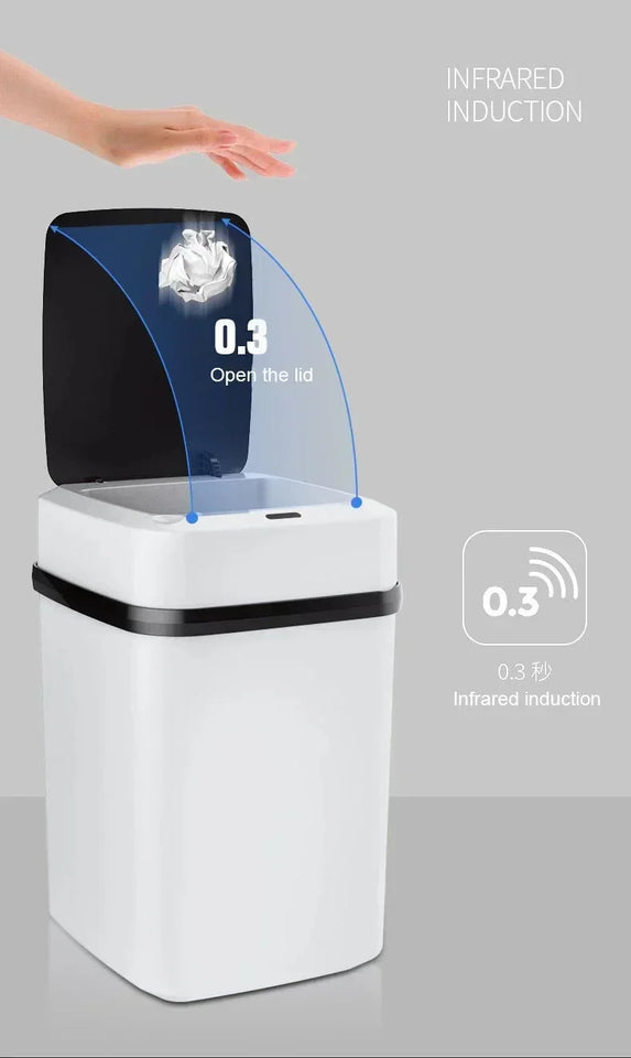 13L Smart Sensor Trash Can Automatic Touchless Waste Bin for Home or Office
