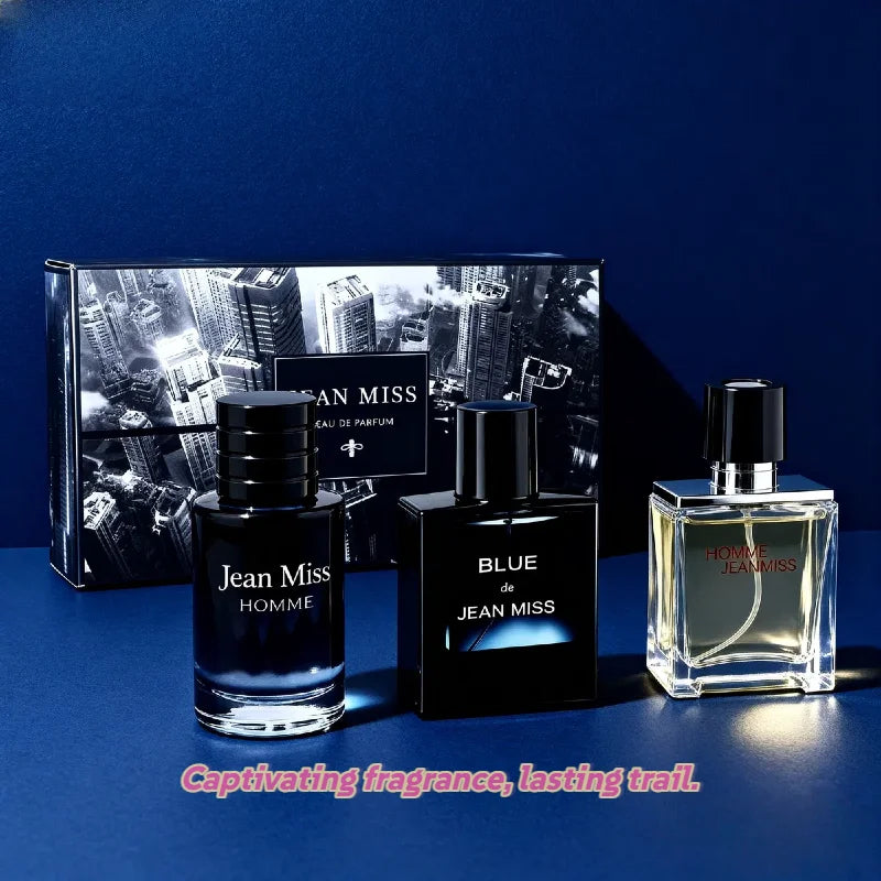 3PC Set Men's Perfume 30ml Long Lasting Fragrance Cologne Pheromone Perfume to Attract Women Romantic Date Night Gift for Him
