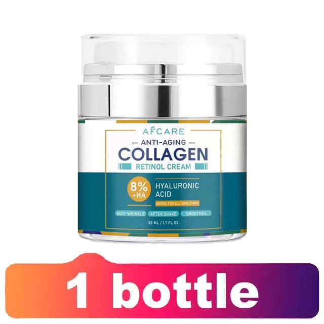 8% HA Collagen Face Cream for Men – Anti-Aging & Wrinkle Remover | كريم الوجه بالكولاجين 8% للرجال – مضاد للشيخوخة وإزالة التجاعيد