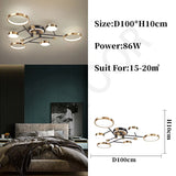 Nordic Modern LED Pendant Light Fixture Elegant Ceiling Lamp for Living Room, Dining Room & Bedroom