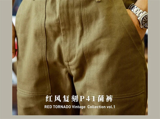 Red Tornado OG-107 Fatigue Pants Men Herringbone Twill Casual Trousers Army Green