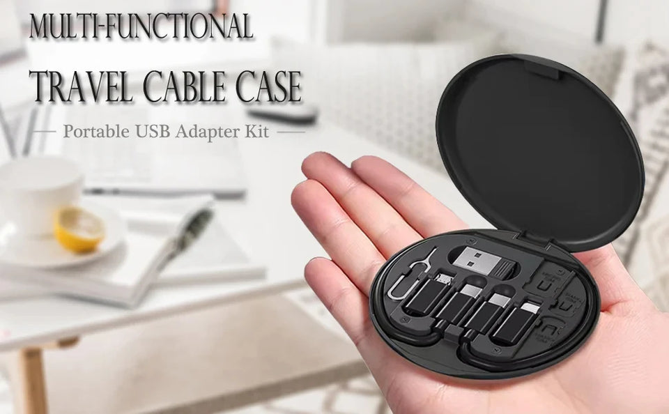 PD 60W Multifunctional Type-C Cable Set High-Speed Charging Kit with Multiple Connectors