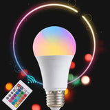 16 Colors RGB LED Bulb with Remote Color-Changing Light Bulb for Mood & Home Decoration