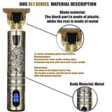 T9 Electric Hair Clipper & Beard Trimmer 0mm Precision Shaver for Men’s Hair, Beard & Body Grooming