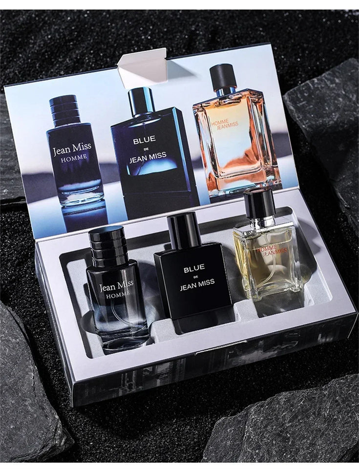 3PC Set Men's Perfume 30ml Long Lasting Fragrance Cologne Pheromone Perfume to Attract Women Romantic Date Night Gift for Him