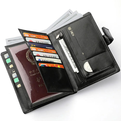 Stylish Travel Passport Bag & Wallet Compact Organizer for Travel Documents, Cards & Cash