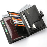 Stylish Travel Passport Bag & Wallet Compact Organizer for Travel Documents, Cards & Cash